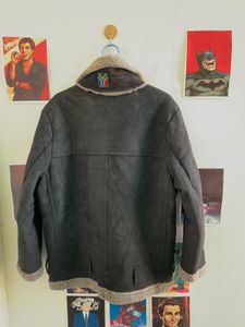 Black Faux Shearling Lined Jacket