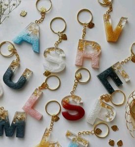 Resin Letter Keychains