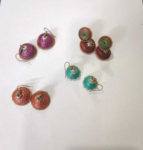 4 Piece Jhumka Set 🌕🛺🦢