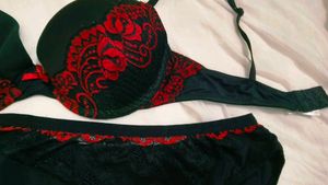 Black &amp; Red Lingerie Set