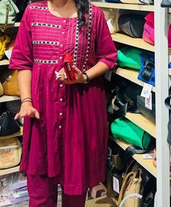 Sangria Asymmetric Burgundy Cordset