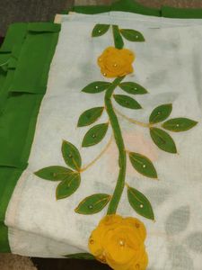 Floral Saree With Stich Blouse