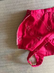 Pink Mirrorwork Blouse