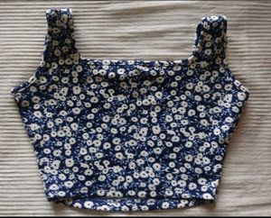 Shein Floral Crop Tank Top