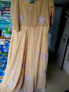 Golden Long Frock