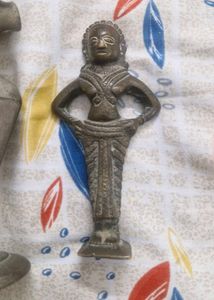Antique Metal Figurine and Vase Collection
