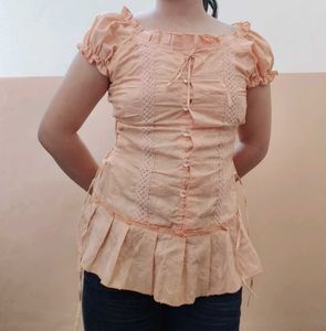 Peachy corset top