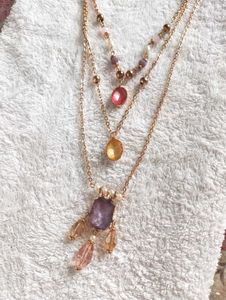 (Anti Tarnish) Layered Rose Gold Necklace