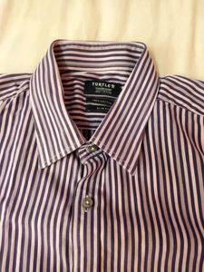 Turtle Tailors Mark Striped Slim Fit Shirt