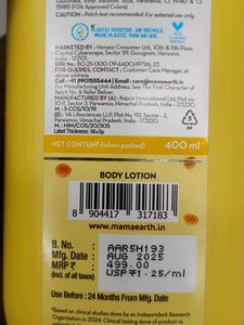 Mamaearth Ubtan Body Lotion