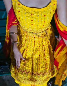 Yellow Embroidered Kurta Set