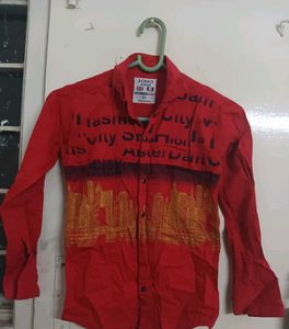 Red Shirt For 10-11y Boy