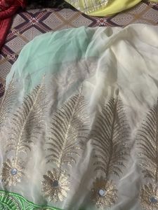 Elegant Embroidered Saree