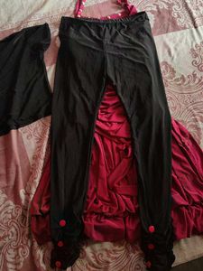 Ruched Maroon Dress
