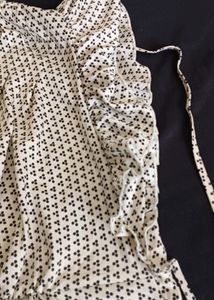 Ruffled Sleeve Blouse