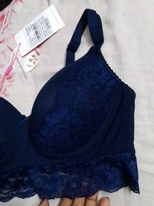 Navy Blue Lace Bralette