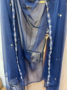 Blue IndoWestern Set (3pcs)