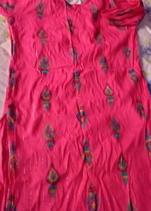 Pink Printed Kurti