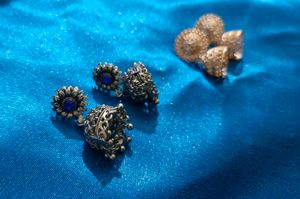 Jhumka Earrings - Two Pair Set