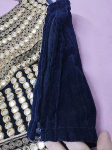 Velvet Blouse Navy Blue 💙