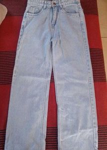 Light Wash Straight Leg Jeans