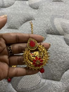 Combo Of 1 Pair Earring+ Earring Set W/ Mangtika