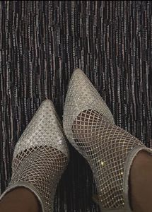 Elegant Silver Pointy Heels