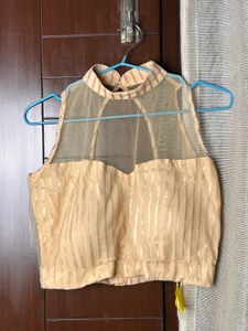 Sheer Striped Blouse