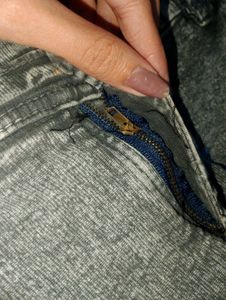 Stylish Grey Denim Jeans