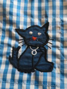 Cute Cat Gingham Tote Bag