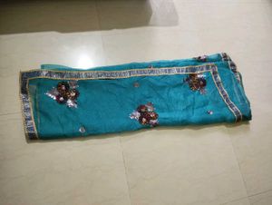 Sea Green Color Saree