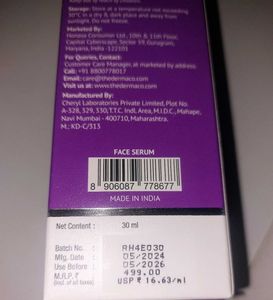 5% Niacinamide Serum The Derma Co