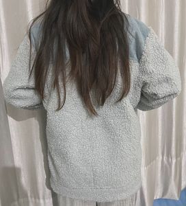 Zara Blue Sherpa Jacket