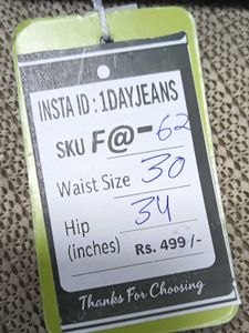 F@62 Size-30 Cargo Jeans
