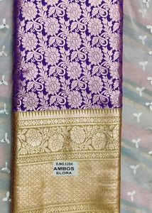 Elegant Purple Banarasi Saree