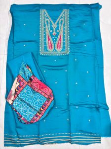 Elegant Embroidered Dress Material