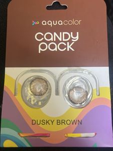 Aqua Color lens dusky brown
