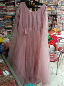 Elegant Pink Embellished Gown
