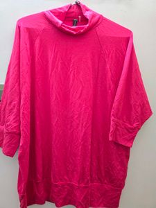 Pink Mock Neck Top