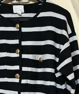 H&M Striped Cardigan