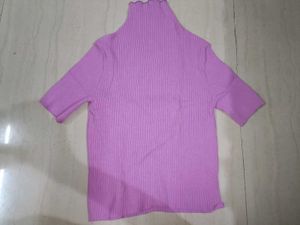 Turtle Neck Fitted Top