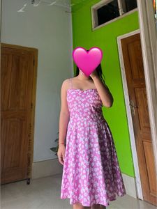 Pink Floral Summer Dress