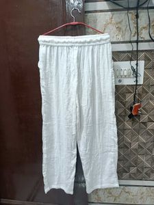 Non Transparent Linen Trouser