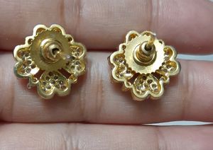 CZ Stones Hearts Studs