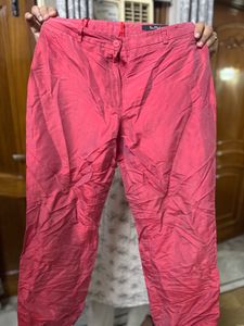 Pink Casual Pants