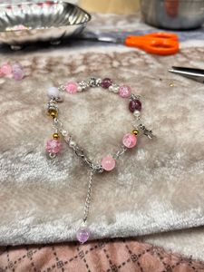 Pink Star Charm Bracelet