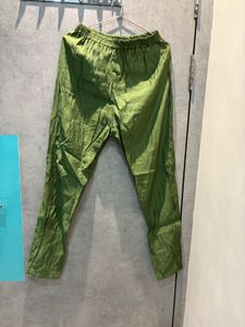 cigarette Green Ethnic Style Pants