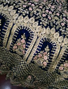 Velvet Bridal Lehenga