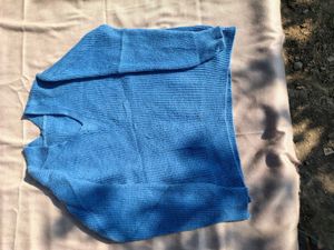 Vintage Blue Knit Shorts