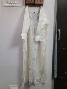 Off-white Colour Dress With Dupatta